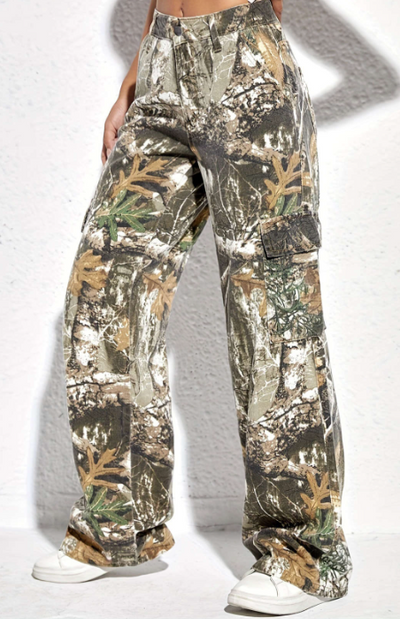 Printed Camo Jeans