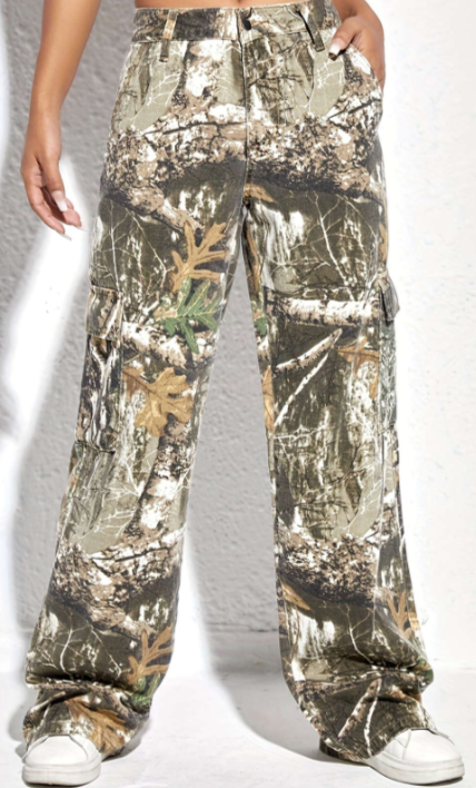 Printed Camo Jeans