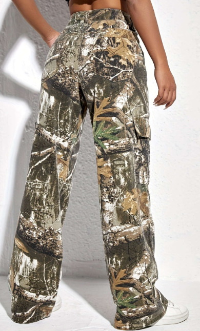 Printed Camo Jeans